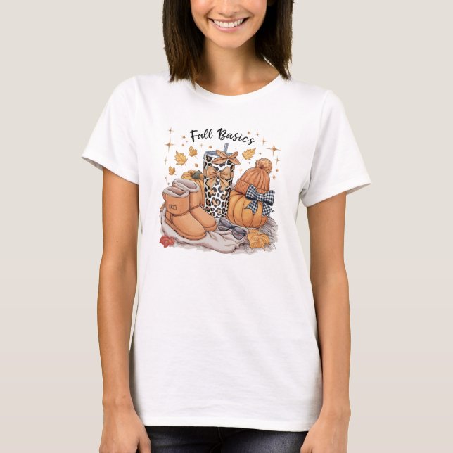 Retro Höst Coquette T Shirt (Framsida)