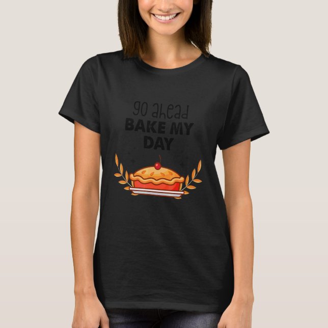 Retro höstlöv Höstsäsong Äppelpaj Tack T Shirt (Framsida)