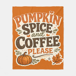 Retro höstpumpa och kaffe tack fleecefilt