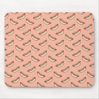 Retro Hot Dog Sömlöst Mönster Musmatta