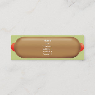 Retro Hotdog - smala Mini Visitkort
