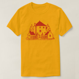 Retro House Rubber Stamp T Shirt