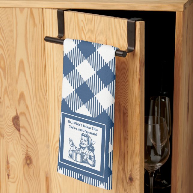 Retro Housefru Funny Play Kitchen Towel Kökshandduk (Thirds Fold)