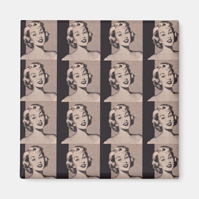 Retro Housefru Magnet (Framsidan)