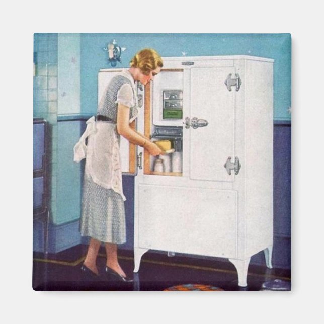 Retro Housefru Magnet (Framsidan)