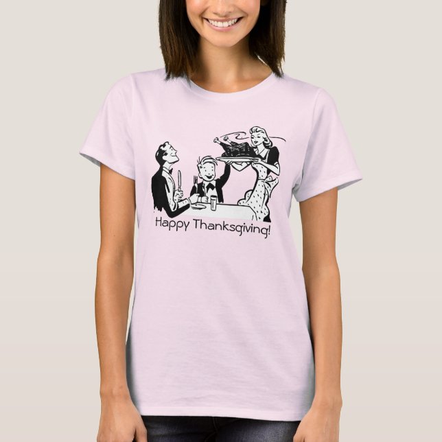 Retro Housefru T Shirt (Framsida)