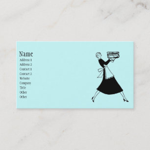 Retro Housekeeper Visitkort