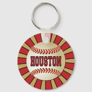 RETRO HOUSTON BASEBALL NYCKELRING