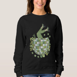 Retro Howdy Go Lucky St Patricks Day Disco Ball Ly T Shirt