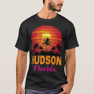 Retro hudson Beach Florida-strandskjortor T Shirt