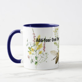 Retro humlebin insekt älskare keramiskt kaffe mugg