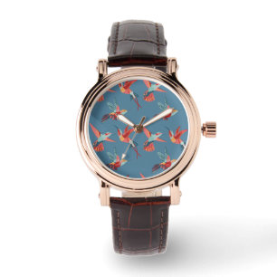 Retro Hummingbird Mönster Armbandsur