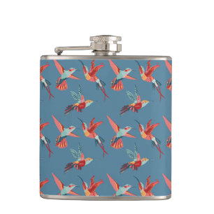 Retro Hummingbird Mönster Fickplunta
