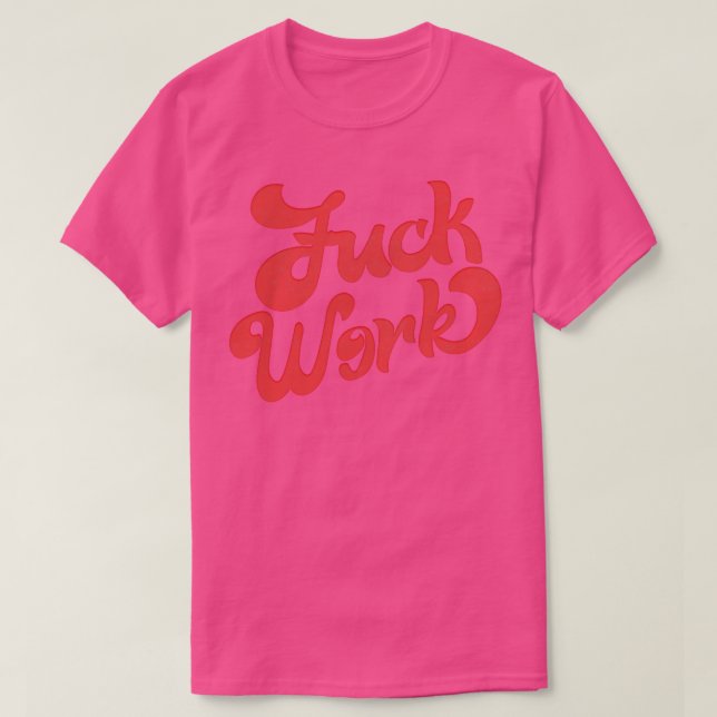 Retro Humoral typografi av arbetet T Shirt (Design framsida)