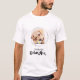Retro Hund GRANDPA Personlig Puppy Pet Photo T Shirt (Framsida)