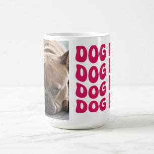 Retro Hund Personlig Photo Kaffemugg