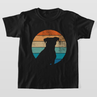 Retro Hund Silhouette T-shirt - Djurälskare för Vi
