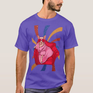 Retro-hund T Shirt