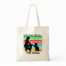 Retro hundälskare Totebag Present