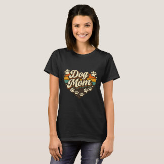 Retro Hundmamma T Shirt