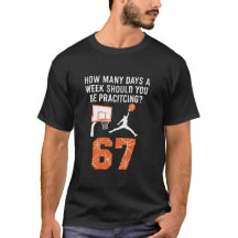 Retro Hur många dagar 67 Basketträning Humor 