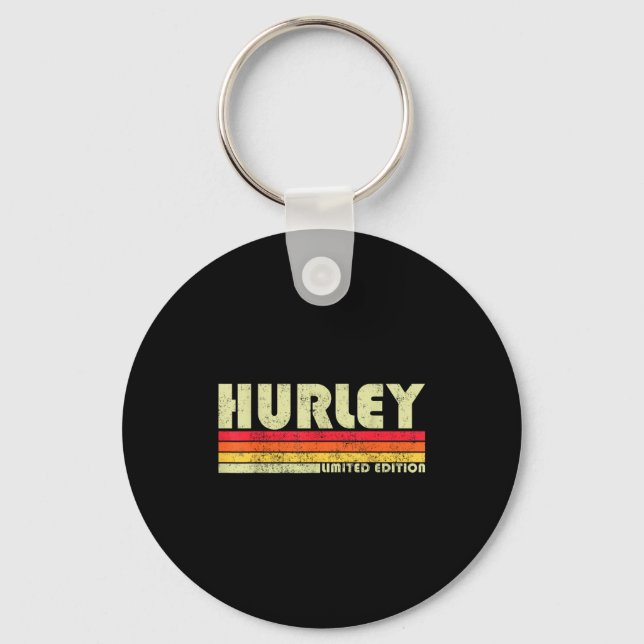 Retro Hurley Home State Cool 70s 80s Style Sunset  Nyckelring (Framsida)