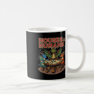 Retro Hus Och Människor Gamer Videospel Kaffemugg