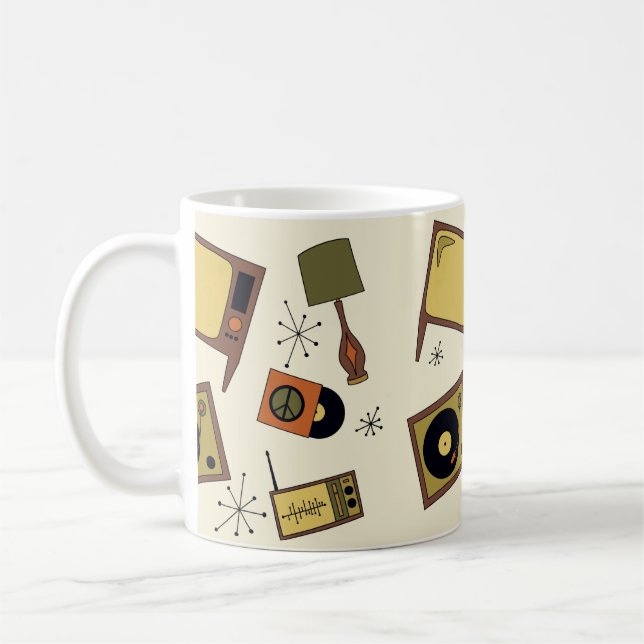 Retro-hushållskonstruktioner Kaffemugg (Vänster)