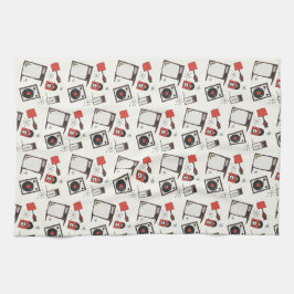 Retro-hushållskonstruktioner Kökshandduk