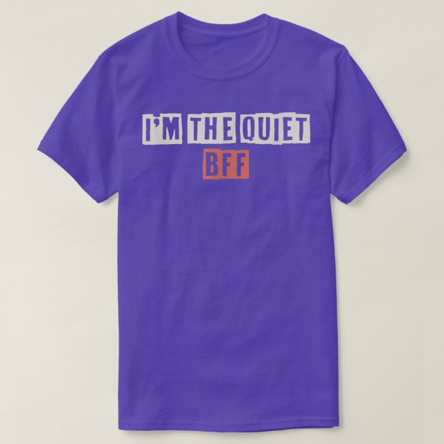 Retro I är Quiet BFF Funny Mamma Life T Shirt (Design framsida)