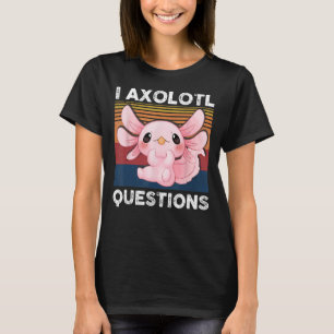 Retro I Axolotl Rosa Salamander Kids Mamma T Shirt