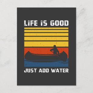 Retro I behöver en Bra Paddling Kayaking Kayaker Helg Vykort