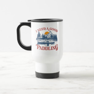 Retro I behöver en Bra Paddling Kayaking Kayaker Resemugg