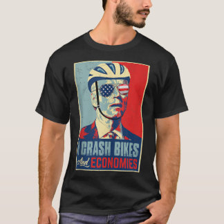 Retro I Crash Bikes & Economies Anti Joe Biden Ame T Shirt