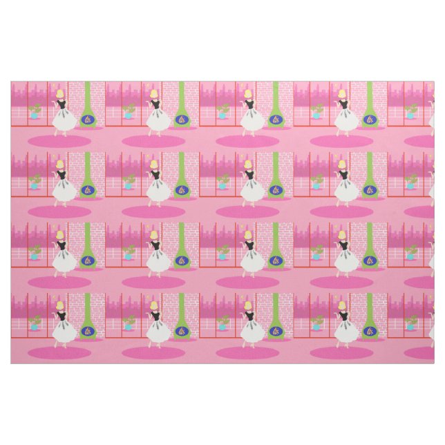 Retro i det rosa tyget tyg (Yard)