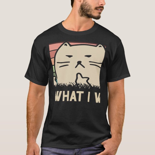 Retro I Do What I Want Cat Independent Rebel 3 T Shirt (Framsida)