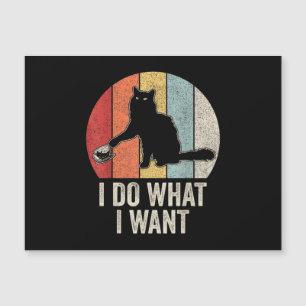 Retro I gör vad jag vill ha Cat Shirt Cat Lover Ow