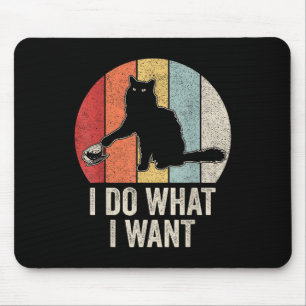 Retro I gör vad jag vill ha Cat Shirt Cat Lover Ow Musmatta