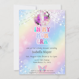 Retro i hennes Mamma Era-babyinbjudan Inbjudningar