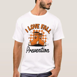 Retro I Kärlek Fall Prevention - fall av fysisk be T Shirt