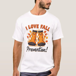 Retro I Kärlek Fall Prevention - fall av fysisk be T Shirt