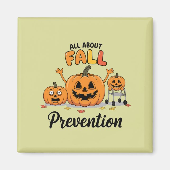 Retro I Kärlek Fall Prevention Fall Occupation Magnet (Framsidan)