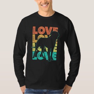 Retro I Kärlek My English Mastiff Hund Theme Desig T Shirt