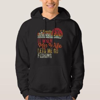 Retro I Kärlek när min fru låter mig åka dit Hoodie