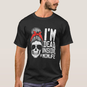 Retro I M Dead Inside Funny Maka Mamma Mor S-dagen T Shirt