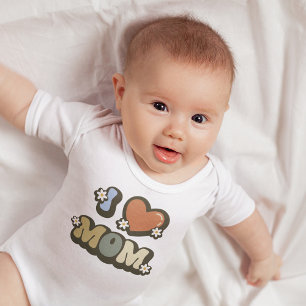 Retro I Mamma-blomma i Kärlek T Shirt