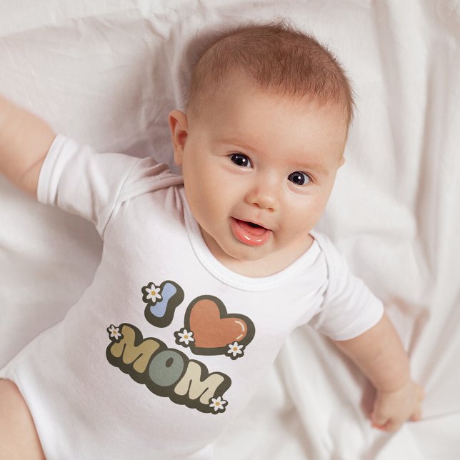 Retro I Mamma-blomma i Kärlek T Shirt (Skapare uppladdad)