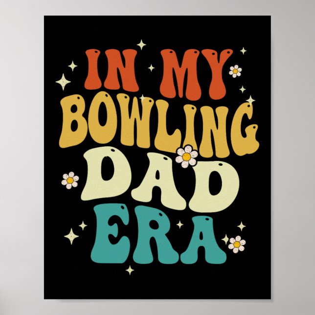 Retro i min bowlingpappas era rolig bowling fars d poster (Framsidan)