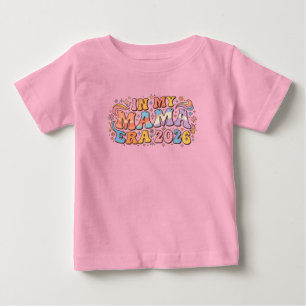 Retro i min mamaperiod 2026 Groovy moderskap desig T Shirt