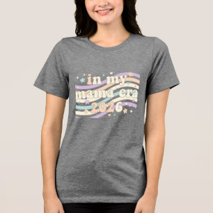 Retro i min mamaperiod 2026 Pastell Groovy modersk T Shirt